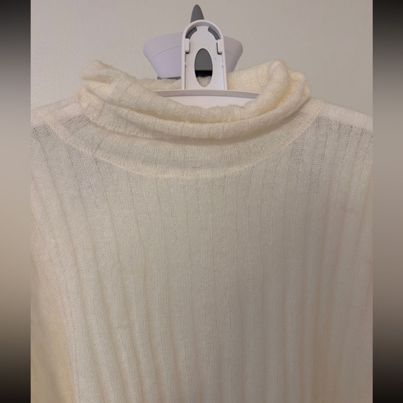 Zara SEMI-SHEER RIBBED KNIT SWEATER - Picture 3 of 9